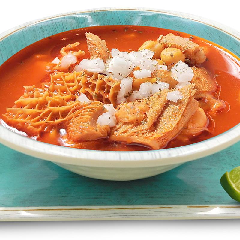 Menudo servido en plato